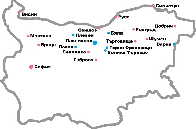 шори дограма bulgaria-map
